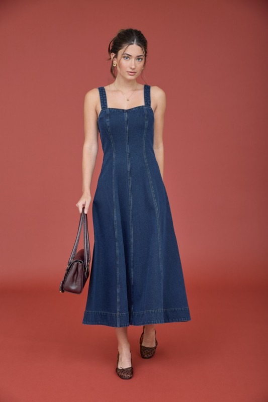 Denim Midi Dress